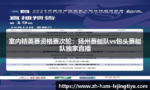 室内精英赛资格赛次轮：扬州赛艇队vs包头赛艇队独家直播